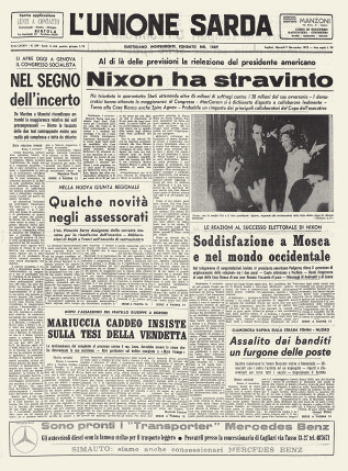 Richard Milhous Nixon 37 Presidente Partito repubblicano Eletto il 5 novembre