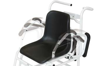 confortevole su tutte le 4 ruote Grazie alle quattro ruote questa sedia pesapersone consente una grande mobilità nell avvicinandola al paziente.