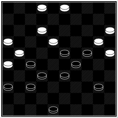 Il nero vuole togliere il pezzo in <29>, ma per farlo deve prima toglie il pezzo in <24>! 2... 25 30! 3.24 x 35 20 24 4.29 x 20 18 x 38 5.32 x 43 21 x 41 6.