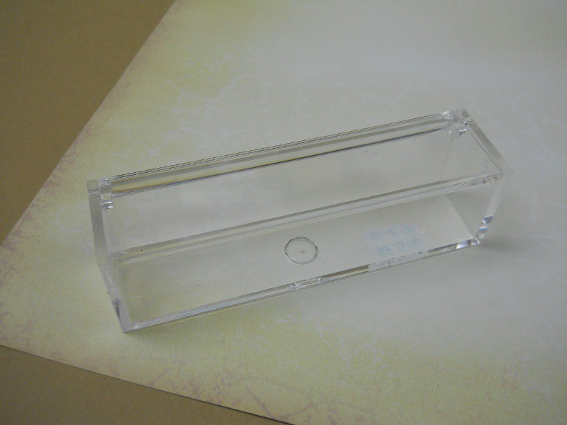 RF514 Scatola plexi 13 cm x 3,5 cm x 3 cm CRTUBO Tubo in