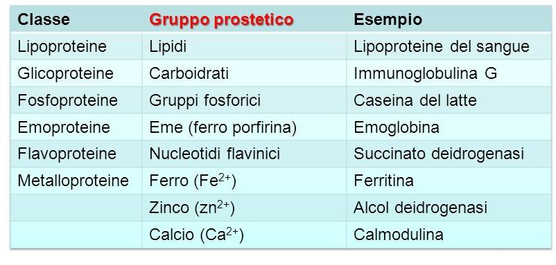 Proteine Semplici Contengono solo amminoacidi