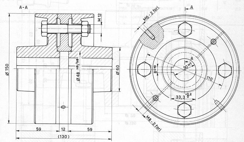 Questo però crea problemi di smontaggio perché per separare le flange occorre forzare su uno dei due alberi.