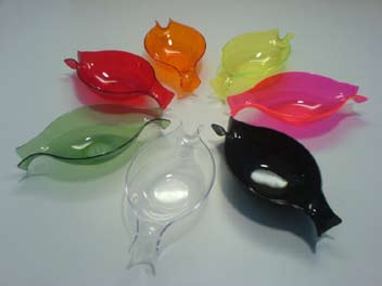 trasparente mini bowl color: black, red, pink, green,