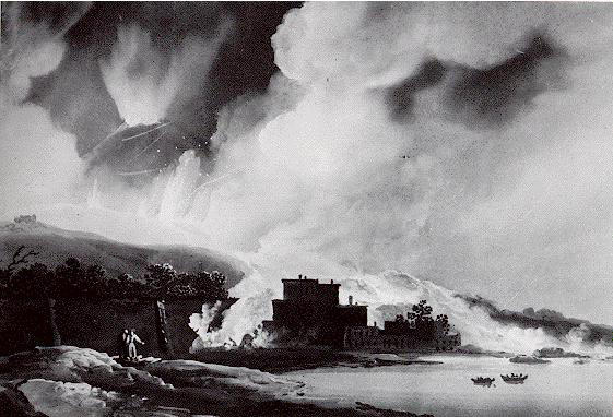 L'eruzione del Vesuvio del 1794 da
