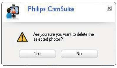 Eliminazione di foto/video dalla galleria 1 Nella galleria fotografica/video, selezionare le foto/video che si desidera eliminare. 2 Fare clic su "X".