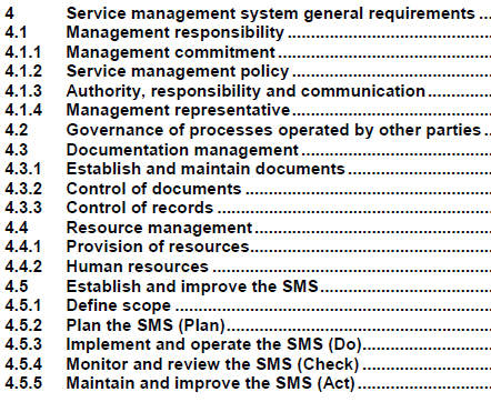 Modifiche al Punto 4 Requisiti generali del Sistema di Gestione (1/4) Principali modifiche: Forma Forte allineamento con la ISO 9001 e ISO/IEC 27001 sui seguenti requisiti: Contenuto della politica
