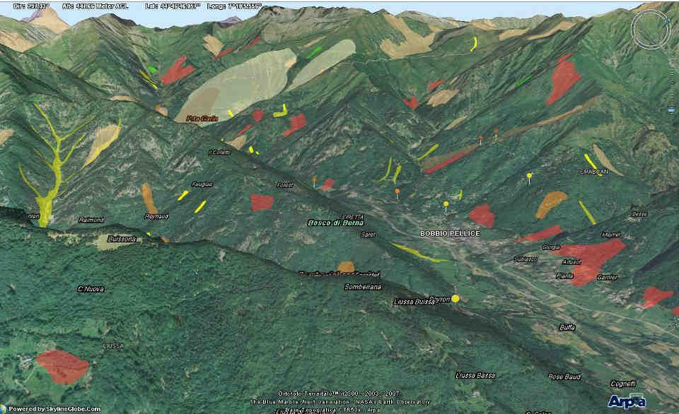 Il Geoviewer 3D Esempio dati