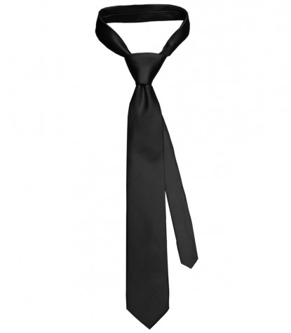 Cravatta nera Cravatta da uomo a pala stretta Colore: nero Larghezza: