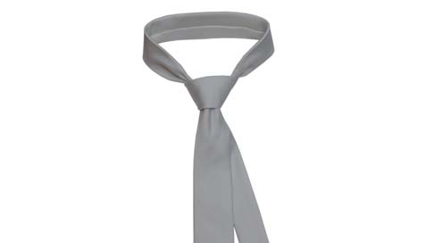 Cravatta grigia Cravatta da uomo a