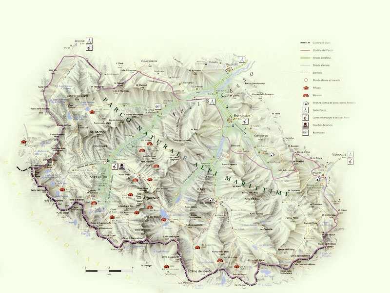 Il territorio protetto Provincia di Cuneo Comuni di: Aisone (259