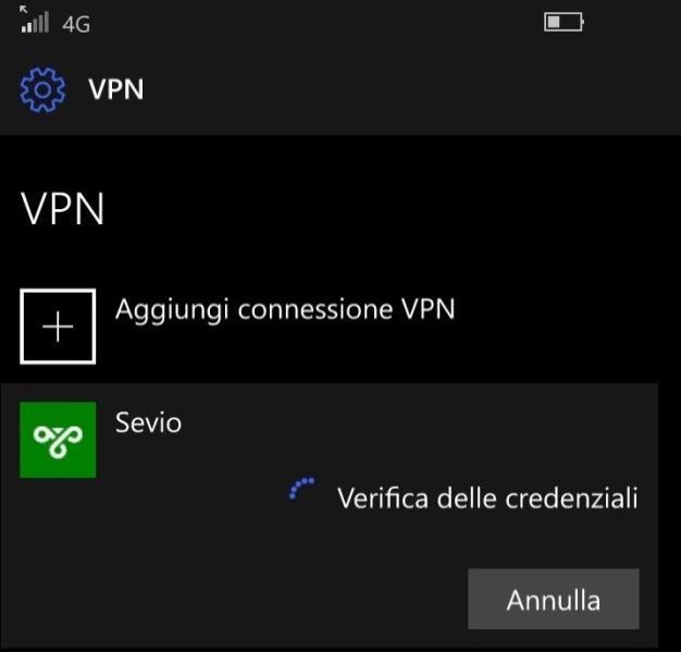 Connessione alla rete privata Selezionare la rete Sevio (o il nome impostato durante la configurazione) e toccare Connetti. NOTA: Sevio Portal consente l accesso contemporaneo a più operatori.