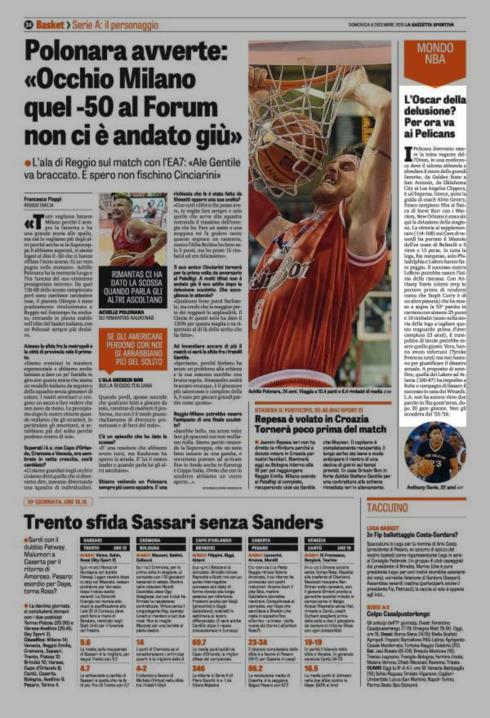 6 dicembre 2015 Pagina 34 La Gazzetta dello Sport Sport L' Oscar della delusione?