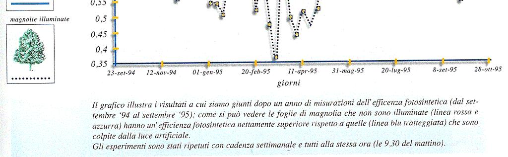 alterazioni del meccanismo della fotosintesi