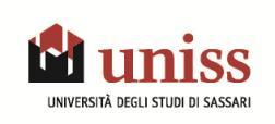 Al marchio si accompagna il logotipo, che nella versione base denota l'ateneo tramite l'acronimo UNISS.