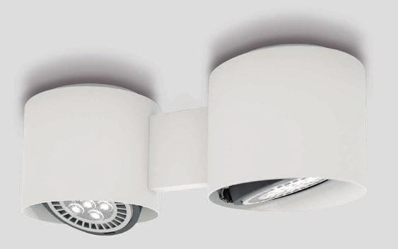 EYE LAMPADA DA SOFFITTO A LUCE DIRETTA ORIENTABILE IN ALLUMINIO VERNICIATO NEL