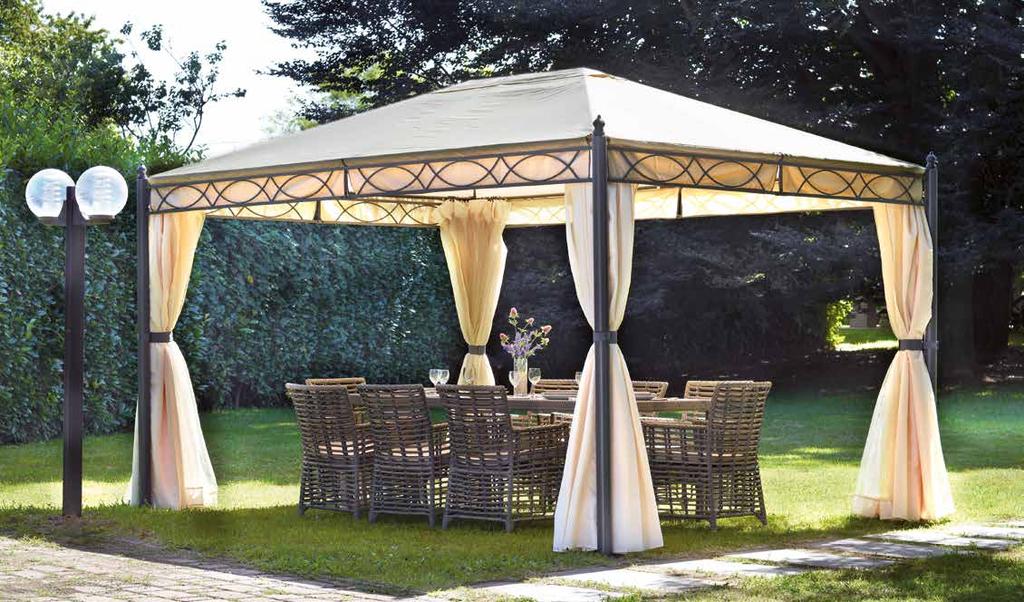 Gazebo in ferro Gazebo rettangolare 3x4 m. (Art.