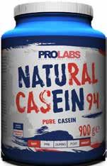 NATURAL CASEIN 94 PESO GUSTO 900 g Naturale CASEINE SENZA AROMI 57 PROTEINE 30 DESCRIZIONE: preparato per bevanda. NATURAL CASEIN è un integratore alimentare di proteine di alta qualità.