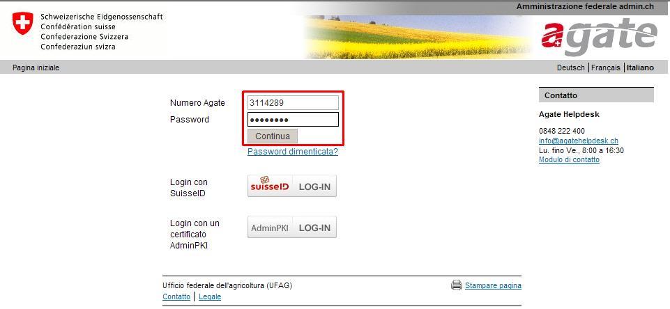 inserendola manualmente. Cliccare infine su Continua.. Viene richiesto di creare una propria password.