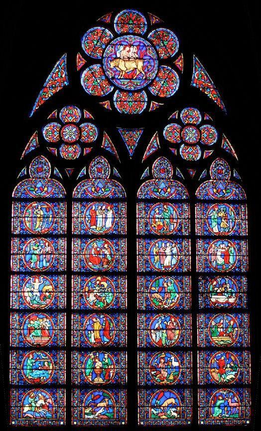 Le Cattedrali gotiche sono caratterizzate da alte finestre che lasciano passare la luce, filtrandola attraverso la pasta di vetro