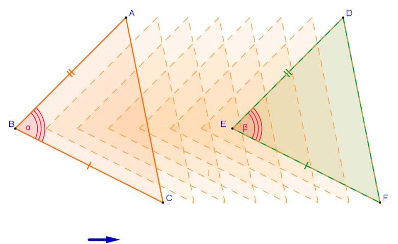 Conoscenze di base, Il piano euclideo, La congruenza e i triangoli I criteri di congruenza dei triangoli Riprendendo la definizione di congruenza e applicandola ai triangoli possiamo affermare che: