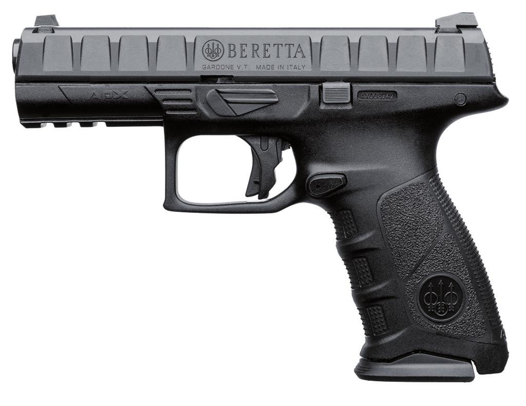CARATTERISTICHE GENERALI La APX completa la gamma delle pistole full size Beretta: uno dei pochi costruttori d armi al mondo in grado di offrire pistole full size con fusto in polimero e metallo sia
