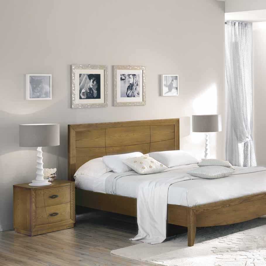 gioia 14-15 SILVER Art. 3781 Letto con testata in legno (177 x 210 h.117) Art. 3771 Comodino 2 cassetti con guide ammortizzate (55 x 37 h.52) Art.