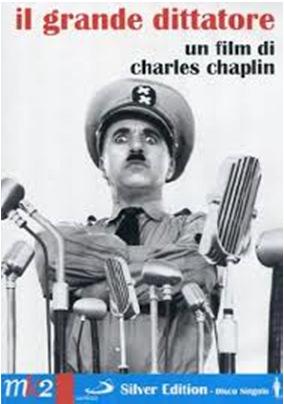 4372 CHA Un grandissimo Charlie Chapiln nel doppio ruolo del dittatore Hynkel (Hitler) e di un barbiere ebreo che lotta contro le persecuzioni antisemite e che, camuffato da nazista, viene scambiato