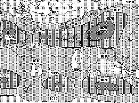 L anticiclone delle Azzorre è limitato sull oceano Atlantico.