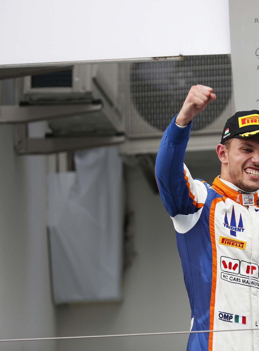 GP3 Gare a Budapest Ghiotto mette le ali Il vicentino del team Trident ha disputato un altro weekend di grande intensità tornando alla vittoria e mantenendo il primo posto in classifica generale.