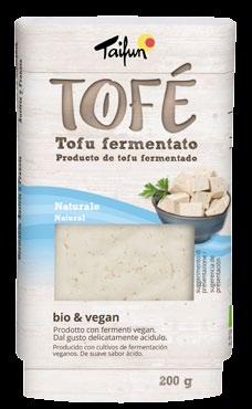 Le varietà di Tofé Tofé, il tofu fermentato di Taifun, è disponibile in tre