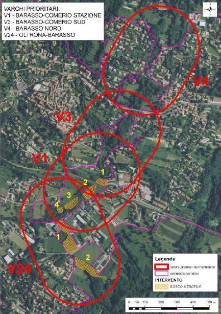 delle aree limitrofe ai varchi Indicazione degli