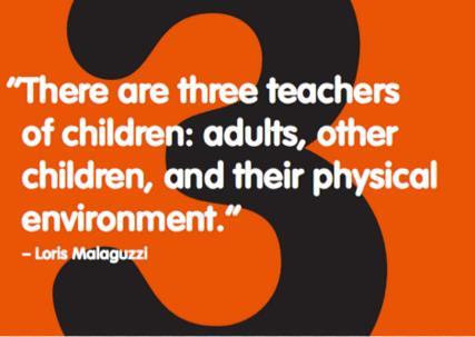 L ambiente: il terzo educatore L'ambiente è il «terzo educatore», gli ambienti parlano ai