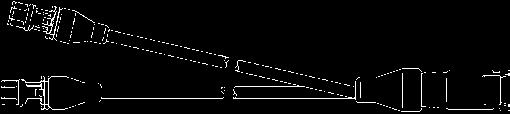 ACCESSORI Adattatore di interposizione Cavo adattatore a Y a 2 fili (2 x 0,5 mm²) con corpo connettore maschio EasyConn (2 poli) e due uscite da 150 mm ciascuna con corpo connettore femmina EasyConn