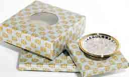 Scatole e Accessori per piatti boxes and plates accessories Scatole litografate per piatti e ciotole varie misure (presenti nel listino prezzi)