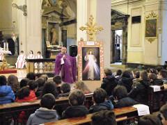 La presentazione dei bambini della prima confessione Domenica 5 marzo i bambini sono stati presentati alla