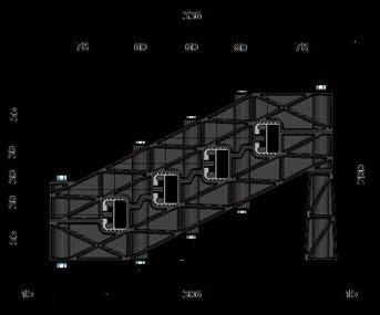 200mm 200mm Interasse massimo 850mm 600mm 450mm 350mm 300mm 250mm 50kA 50kA 50kA 70kA Isolatore inclinato