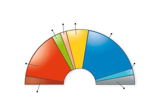 I partiti politici europei (2004-2009) 2009) Numero di seggi nel Parlamento europeo per gruppo politico (marzo 2008) Verdi/Alleanza libera europea 43 Indipendenza/ Democrazia 24 Alleanza dei Liberali