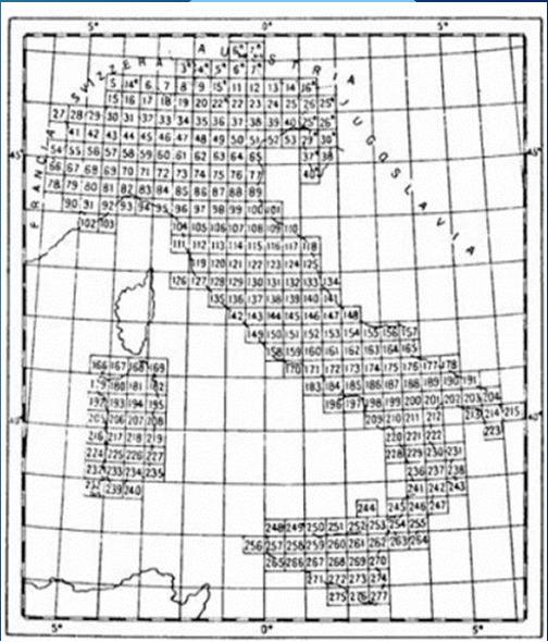 Lavoro di tesi: metodologia Per il rilevamento dell urbanizzato storico è stata utilizzata la cartografia italiana pubblicata in scala 1:25.