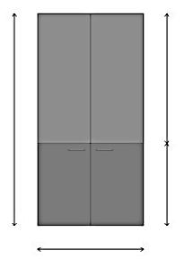 3 Dimensioni / Dimension mm 900 X 450 X 1800 H mm 900 X 450 X 700 H mm - m 3 - LIBRERIA ALTA A GIORNO HIGH OPEN CABINET 1800 900 450 MGAG 19090.