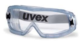 uvex 9405 Occhiale a mascherina con ampio campo visivo con sistema di aerazione completo Sovrapponibile senza problemi agli occhiali correttivi Parte superiore opacizzata per proteggere dai riflessi