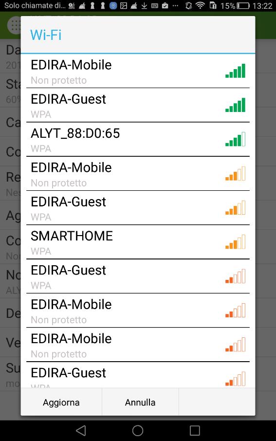 3. Prima connessione: associa il gateway al Wi-Fi di casa Premi sul pulsante del menù in alto a sinistra,