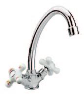 I CLASSICI Art. 4010/A/C Joconde Monoforo per lavello Single hole for sink porcellana decorata 01-4010/A/C 04-4010/A/C porcellana bianca 01-4010/A/C/B 04-4010/A/C/B Art.