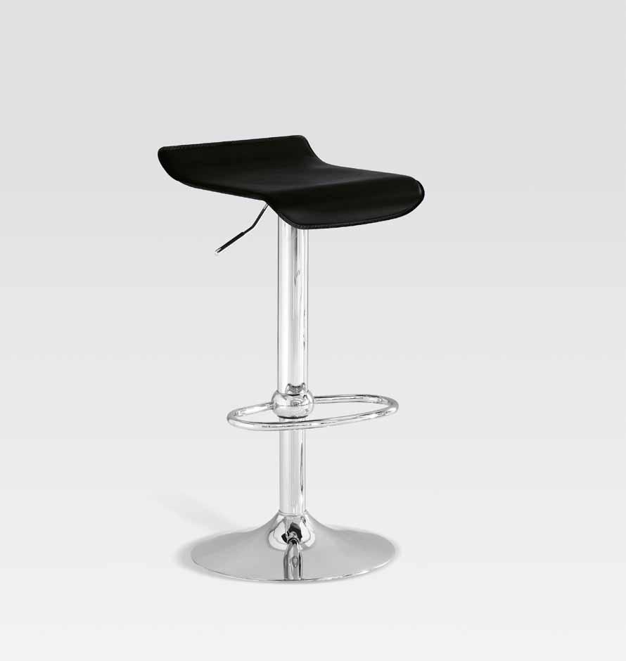 Sedia_L 42 - P 43 - H 80. Sgabello_ L42 - P43 - H Chair with tubular legs and emtal structure.