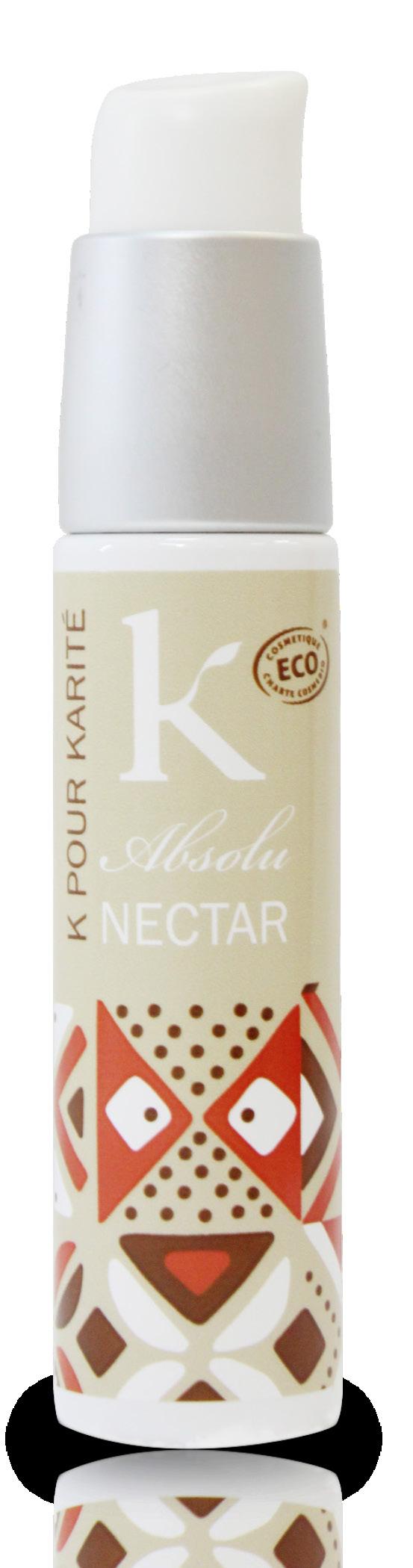 Nettare absolu capelli e corpo 50 ml Il Nectar Absolu vanta una concentrazione di Burro di Karité Bio pari al 49%. Ideale per i capelli secchi e disidratati ma anche per quelli ricci e molto spessi.