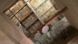 Bologna, Palazzo sede Museo della Musica, prime decorazioni originali soffitto Complesso di San Colombano collezione Tagliavini via Parigi 5 Bologna San