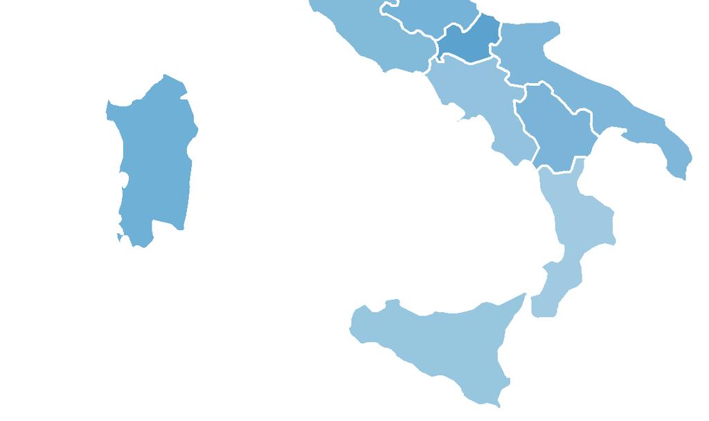 00 LA GEOGRAFIA DEL BENESSERE IN ITALIA Trentino Alto Adige 0,821 Veneto 0,676 Marche 0,645 Toscana 0,643 Valle d'aosta 0,638