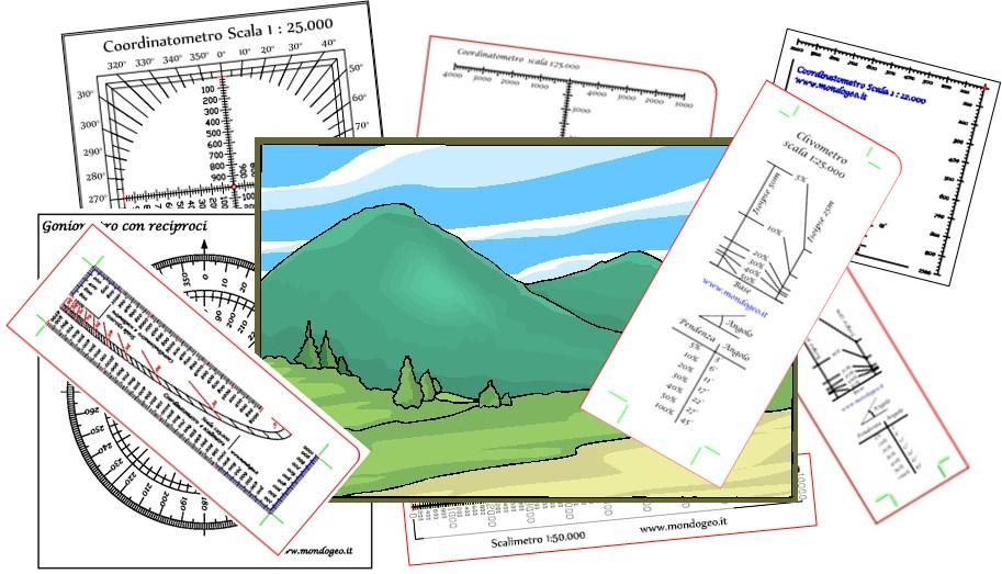 Note Una raccolta di coordinatometri ed altri strumenti cartografici sono disponibili sul sito www.