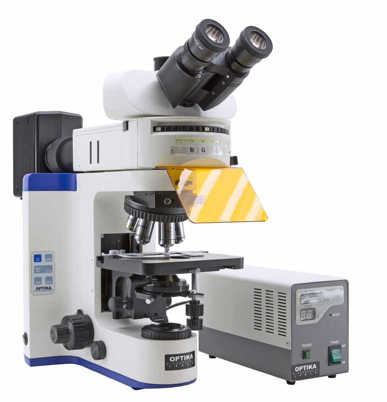 Microscopi dritti e rovesciati per epi-fluorescenza FLUO OPTIKA B-383LD1 / B-383LD2 / B-383FL / B-500TiFL / XDS-2FL / XDS-3FL /