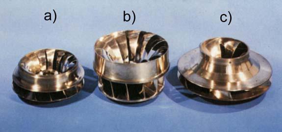 0 Giranti di turbina Francis a) Girante