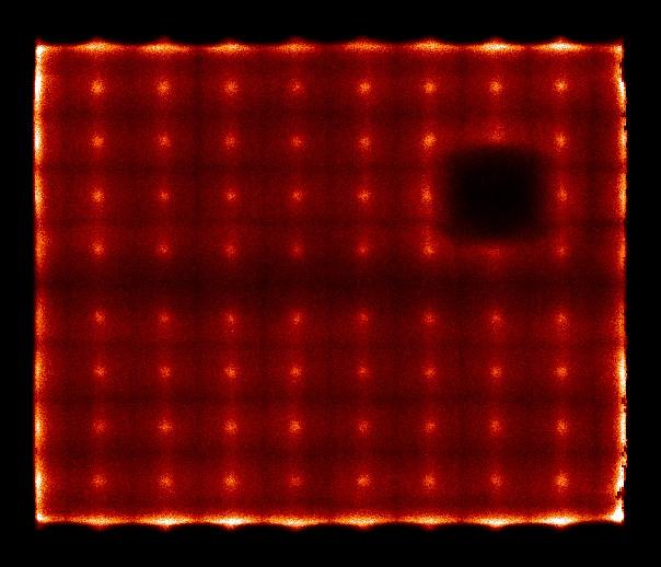 Applicazione della gamma camera HICAM in sperimentazione clinica Capitolo 4 Figura 4.9 Flood di HICAM 10X10 L immagine nella figura 4.